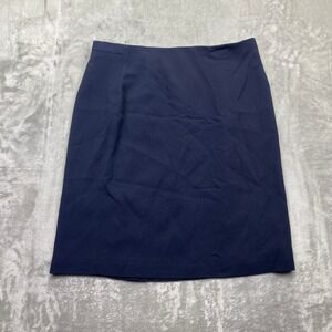 Alex Garfield Garfield & Marks Navy Blue Pencil Skirt Sz 16 Professional Office